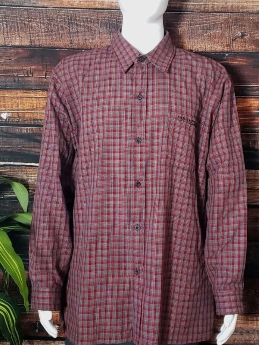 Southpole men's thick flannel button up shirt Size XL Y2K VINTAGE